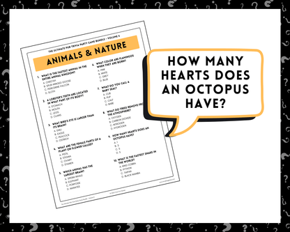Pub Trivia Party Game Bundle (Volume 4)