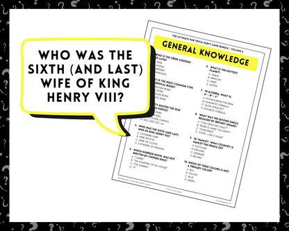 Pub Trivia Party Game Bundle (Volume 5)