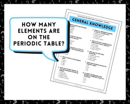 Pub Trivia Party Game Bundle (Volume 4)