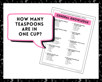 Pub Trivia Party Game Bundle (Volume 3)