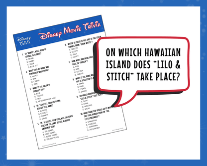 Disney Trivia Party Game Bundle