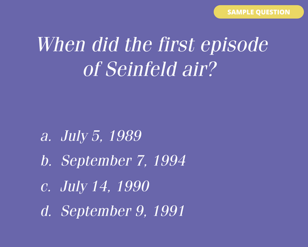 SEINFELD TRIVIA DIGITAL GAME