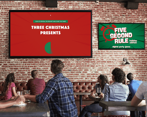 HOLIDAY FIVE SECOND RULE DIGITAL PARTY GAME