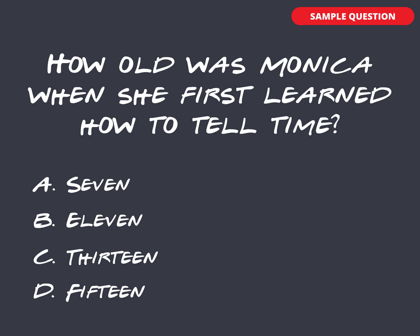 FRIENDS DIGITAL TRIVIA GAME