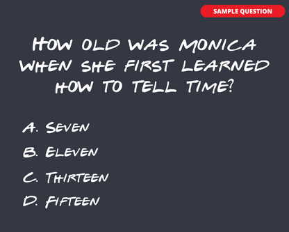 FRIENDS DIGITAL TRIVIA GAME