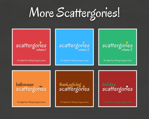 CHRISTMAS SCATTERGORIES DIGITAL GAME