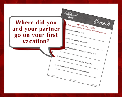 The Newlywed Printable Game