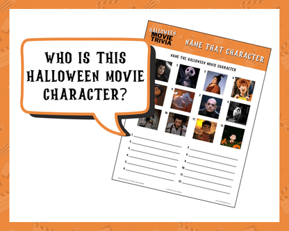 Halloween Movie Trivia Party Game Bundle