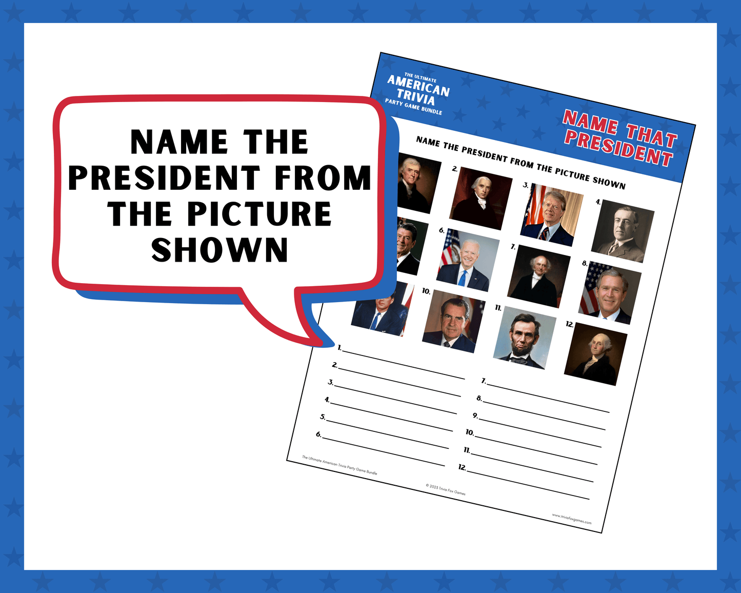 American Trivia Party Game Bundle