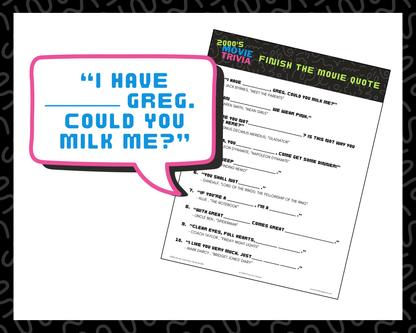2000's Trivia Printable Game Bundle