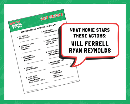 Christmas Movie Trivia Printable Game Bundle