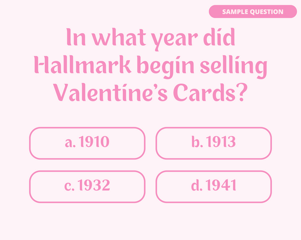 VALENTINE'S DAY TRIVIA DIGITAL GAME