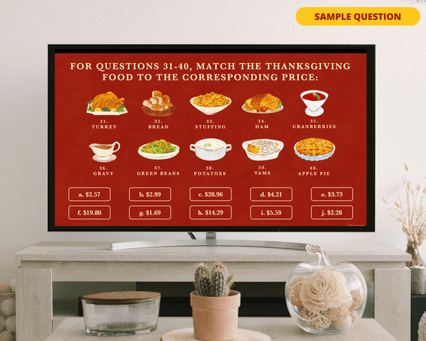 THANKSGIVING TRIVIA DIGITAL GAME