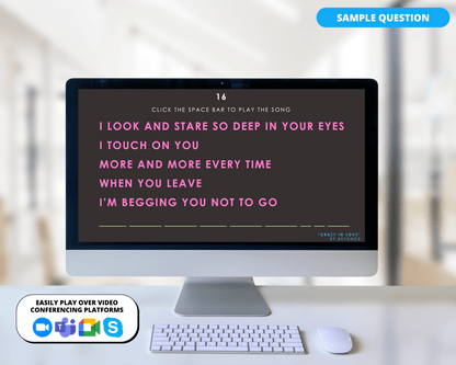 FINISH THE LYRICS DIGITAL PARTY GAME