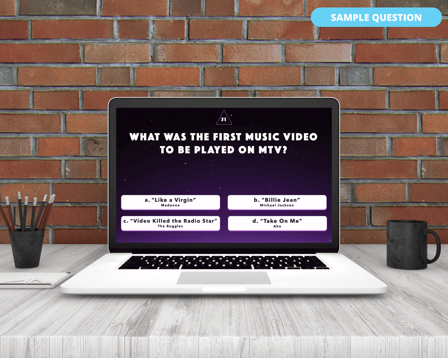 AWESOME 80'S DIGITAL TRIVIA GAME