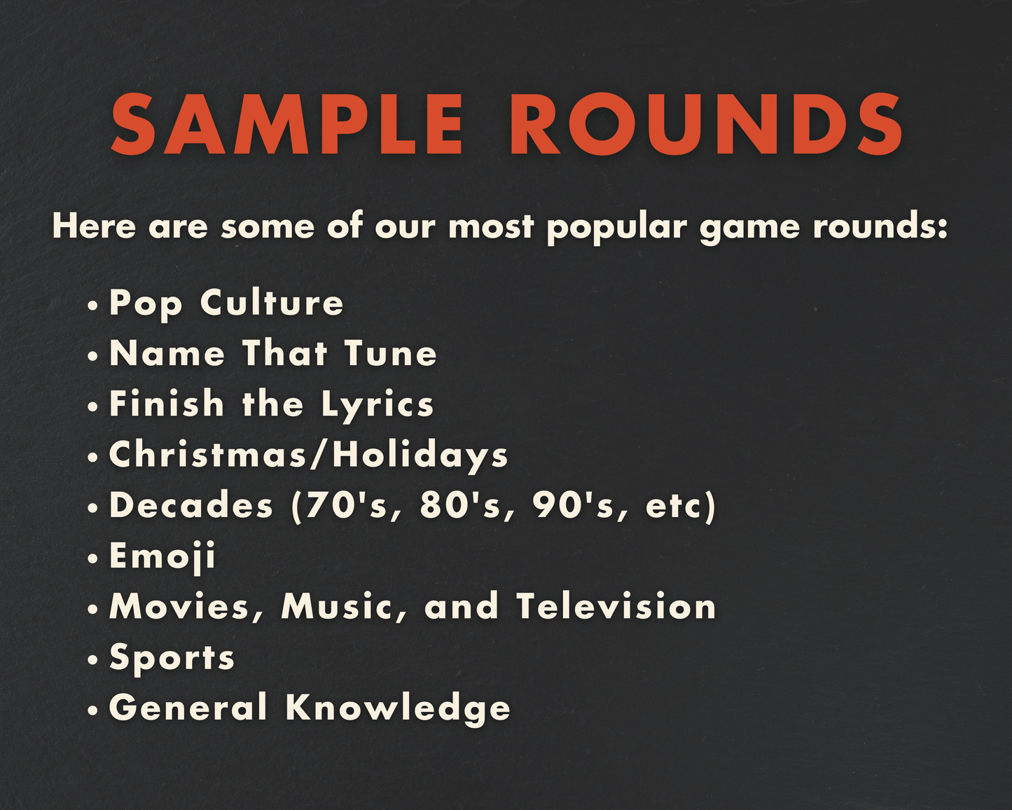 Custom Digital Trivia Game