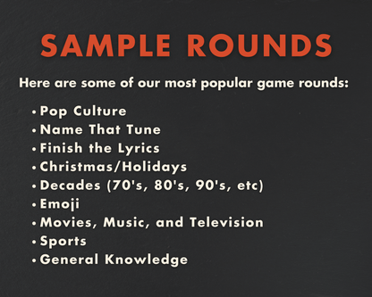Custom Digital Trivia Game