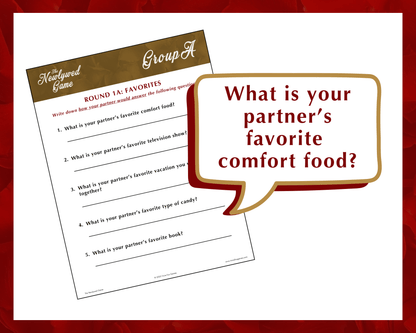 The Newlywed Printable Game