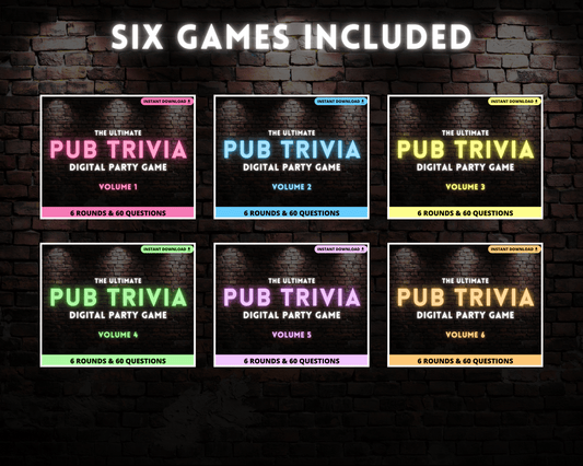 Pub Trivia Digital Game Bundle (Volumes 1-6)