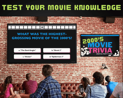 2000's Movie Trivia Digital Game