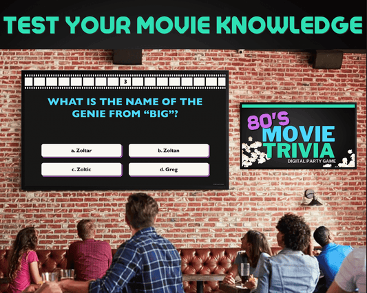 80's Movie Trivia Digital Game