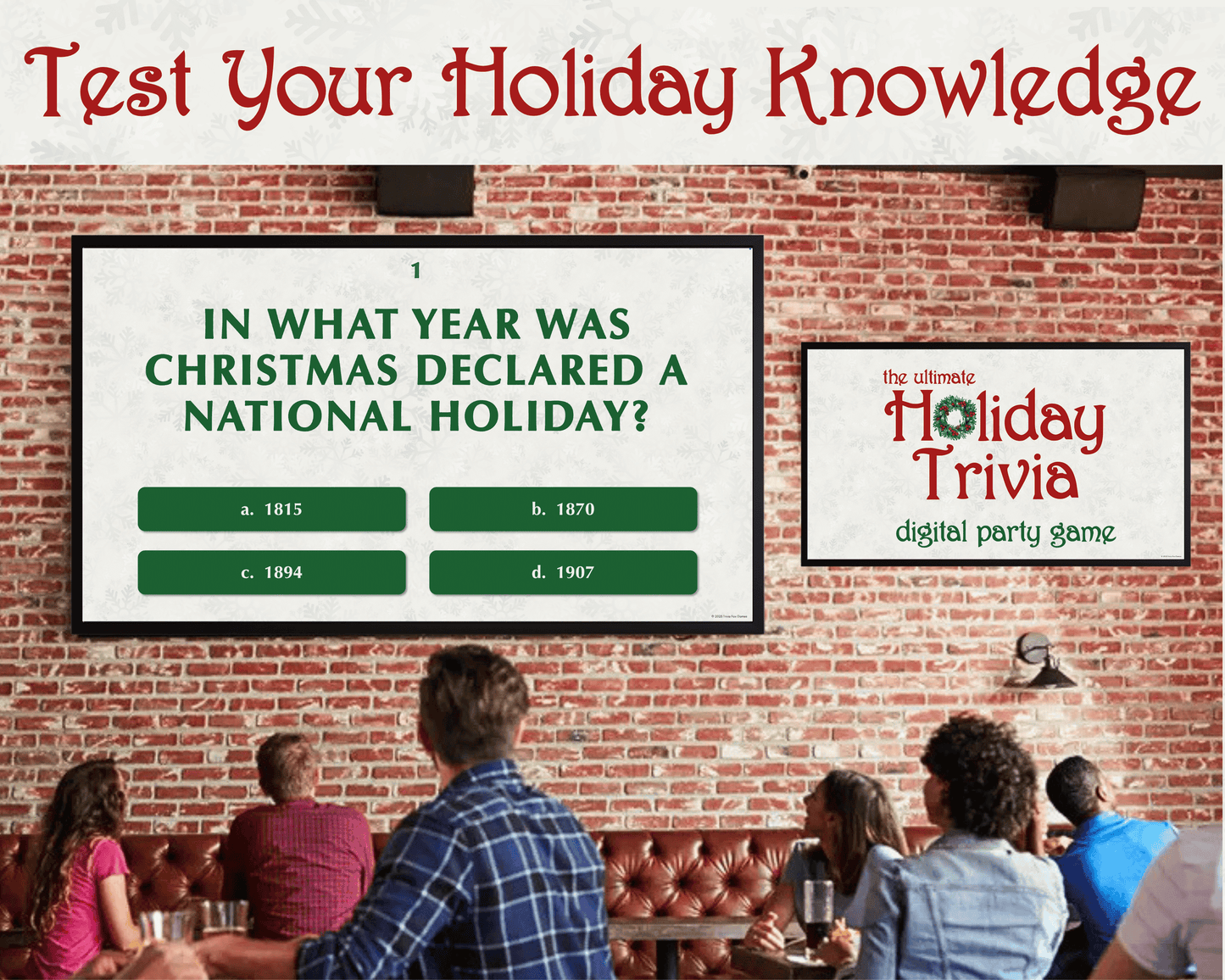 Holiday Trivia Digital Party Game
