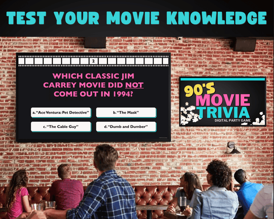 90's Movie Trivia Digital Game
