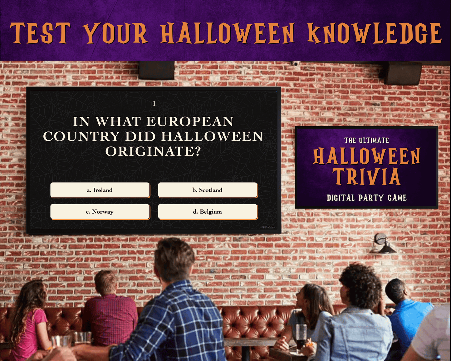 Halloween Trivia Digital Party Game