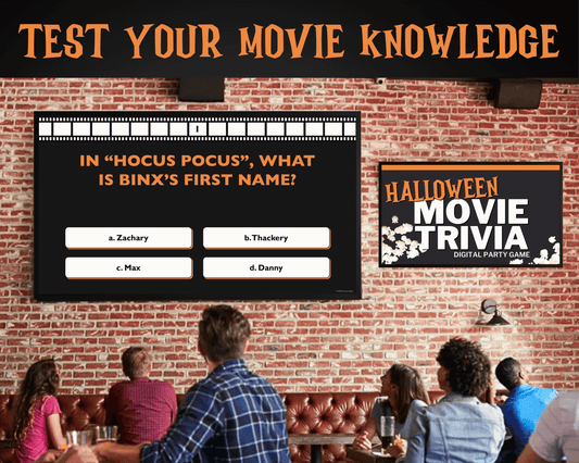 Halloween Movie Trivia Digital Game