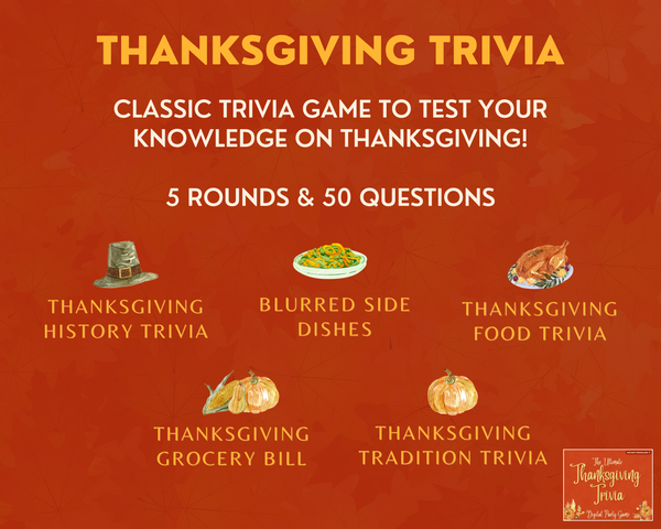 THANKSGIVING TRIVIA GAME BUNDLE PACK