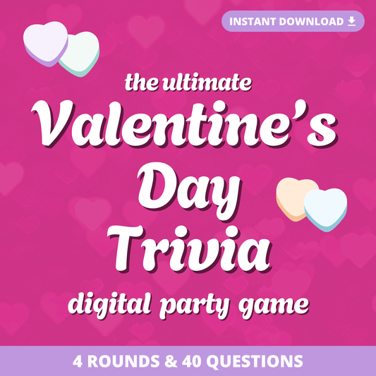 Valentine's Day Trivia Digital Party Game