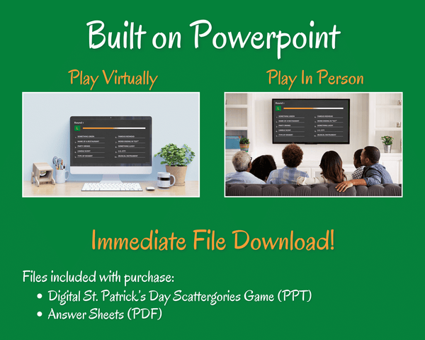 ST. PATRICK'S DAY SCATTERGORIES DIGITAL GAME
