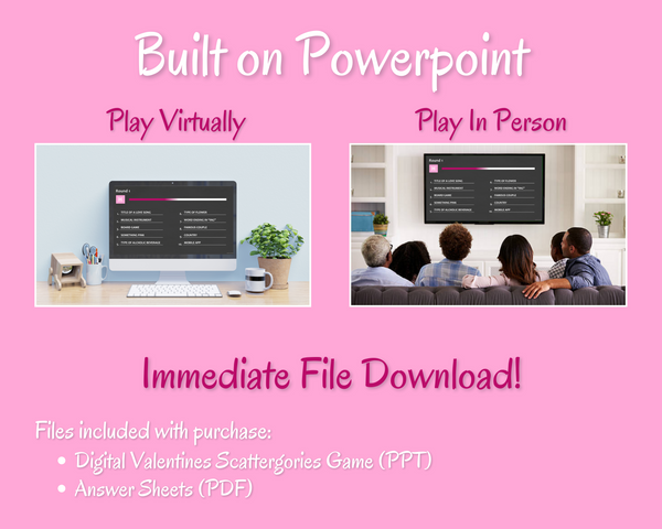 VALENTINE'S DAY SCATTERGORIES DIGITAL GAME