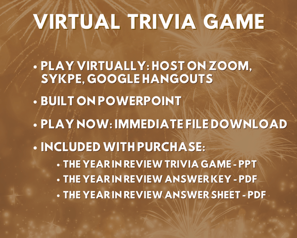 2021 YEAR IN REVIEW VIRTUAL TRIVIA GAME