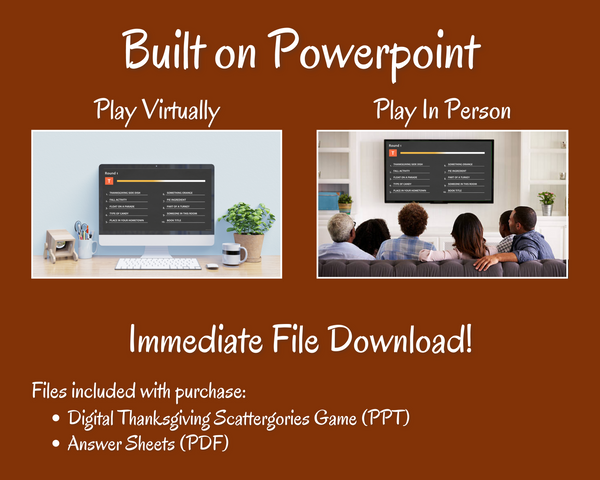 THANKSGIVING SCATTERGORIES DIGITAL GAME