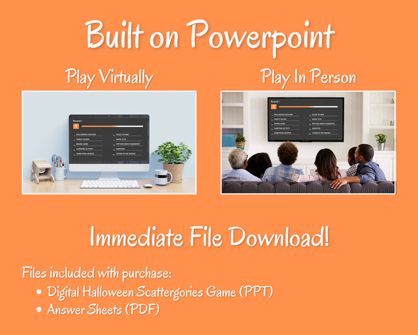 HALLOWEEN SCATTERGORIES DIGITAL GAME