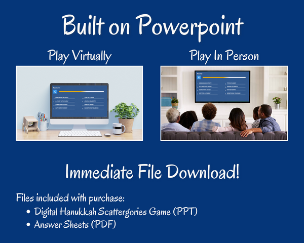 HANUKKAH SCATTERGORIES DIGITAL GAME