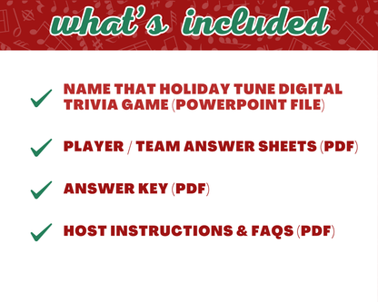 Name That Holiday Tune Digital Party Game