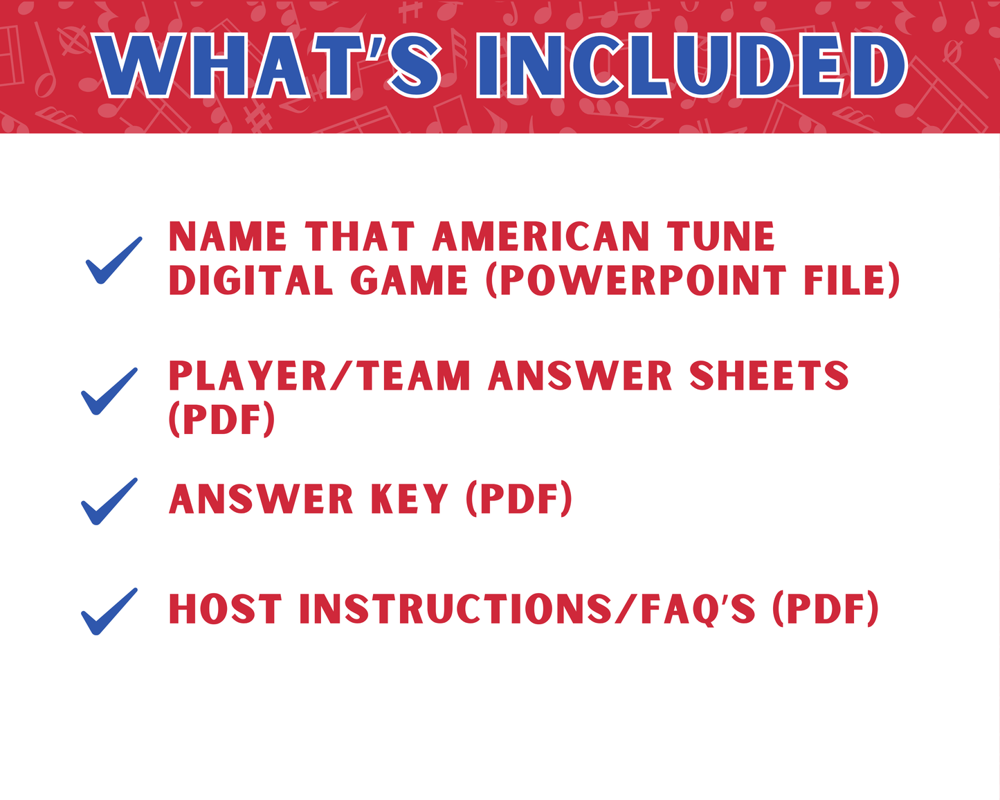 Name That American Tune Digital Party Game