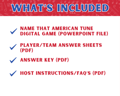 Name That American Tune Digital Party Game