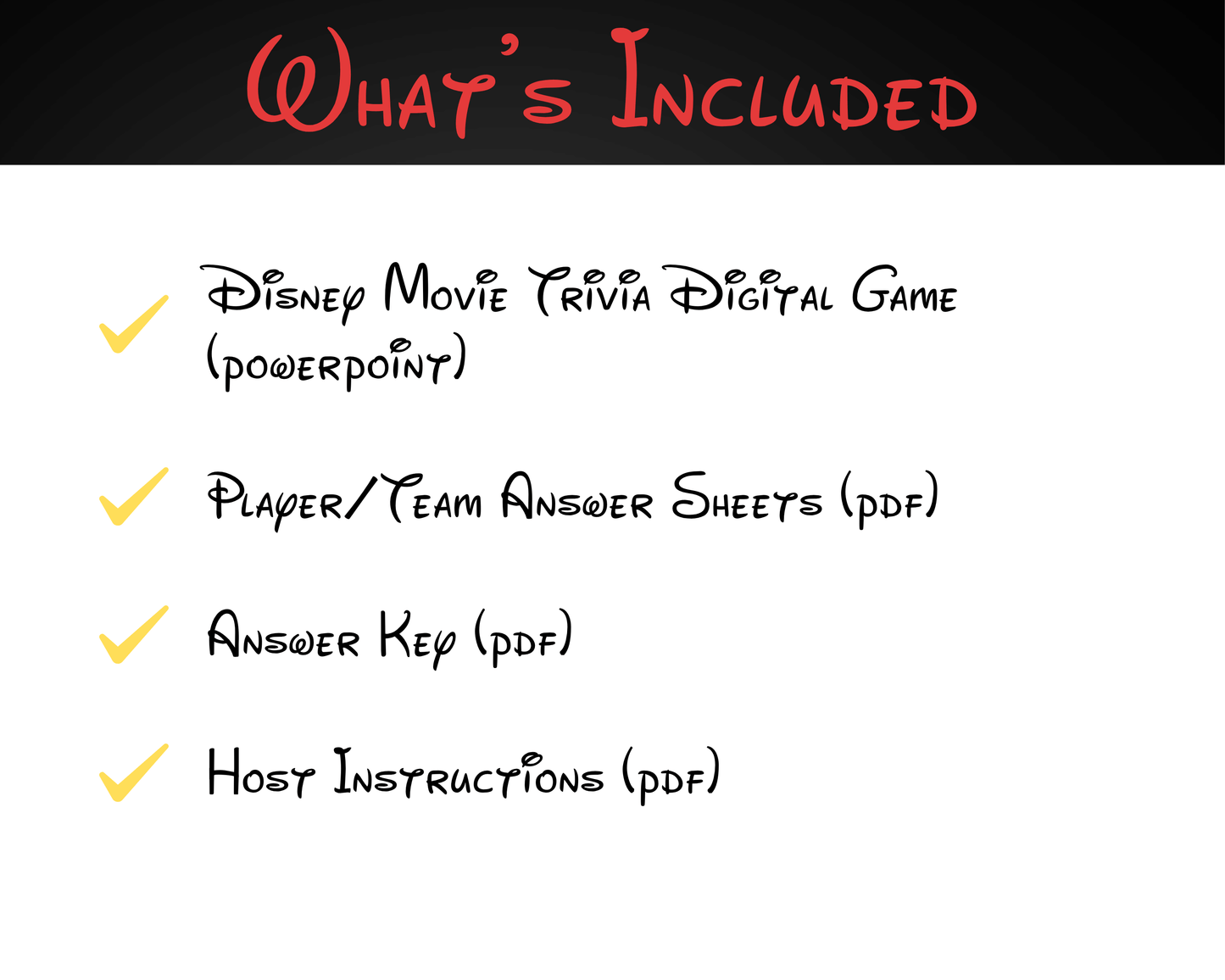 Disney Movie Trivia Digital Game