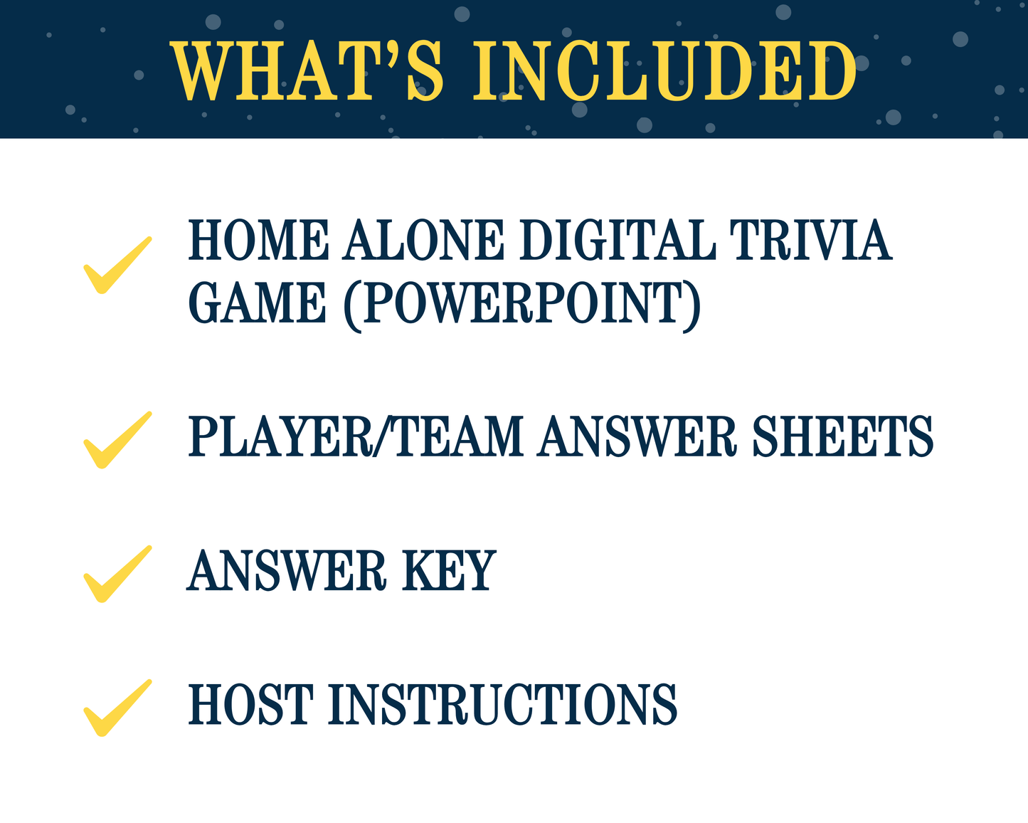 Home Alone Trivia Digital Party Game