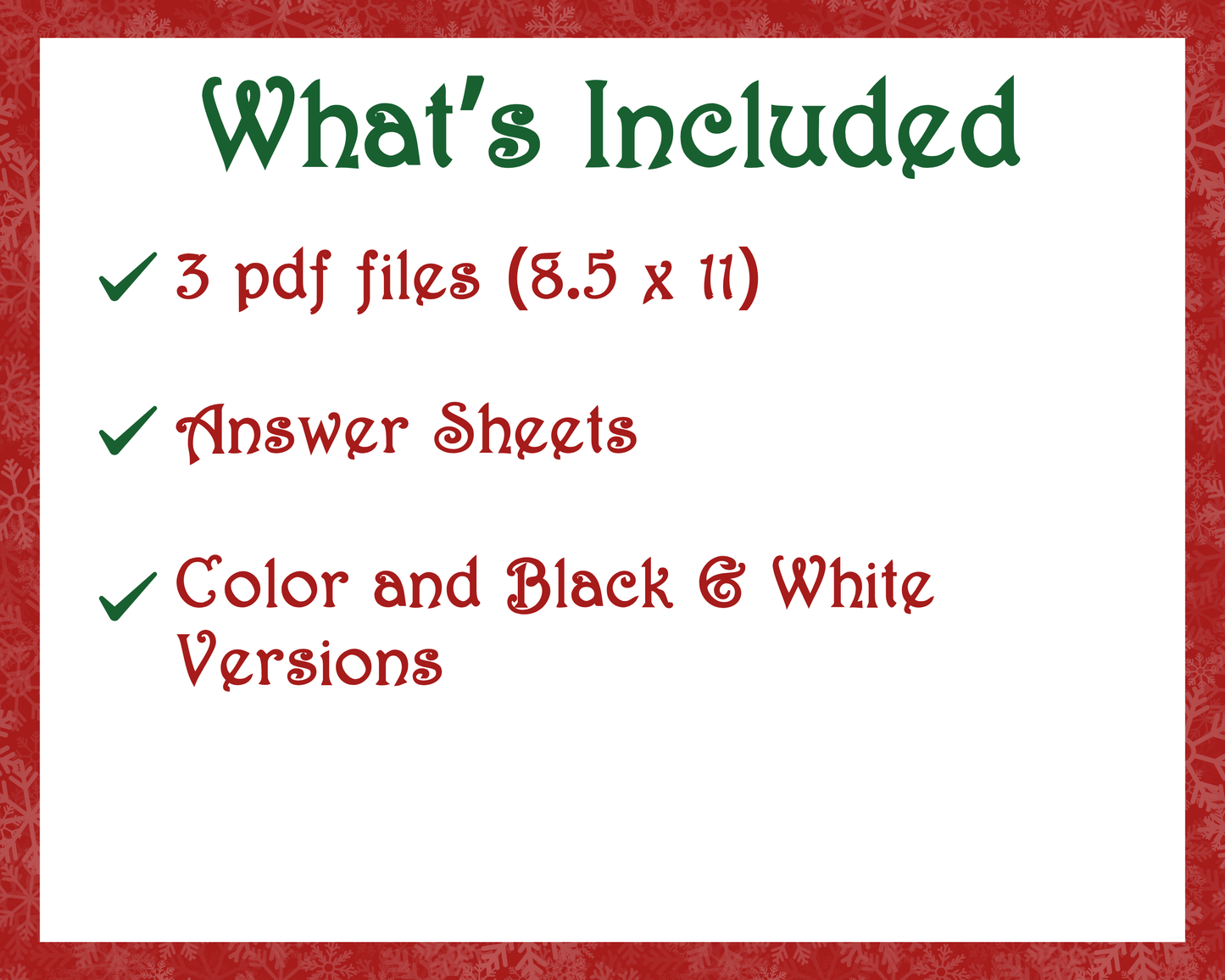 Holiday Trivia Printable Game Bundle