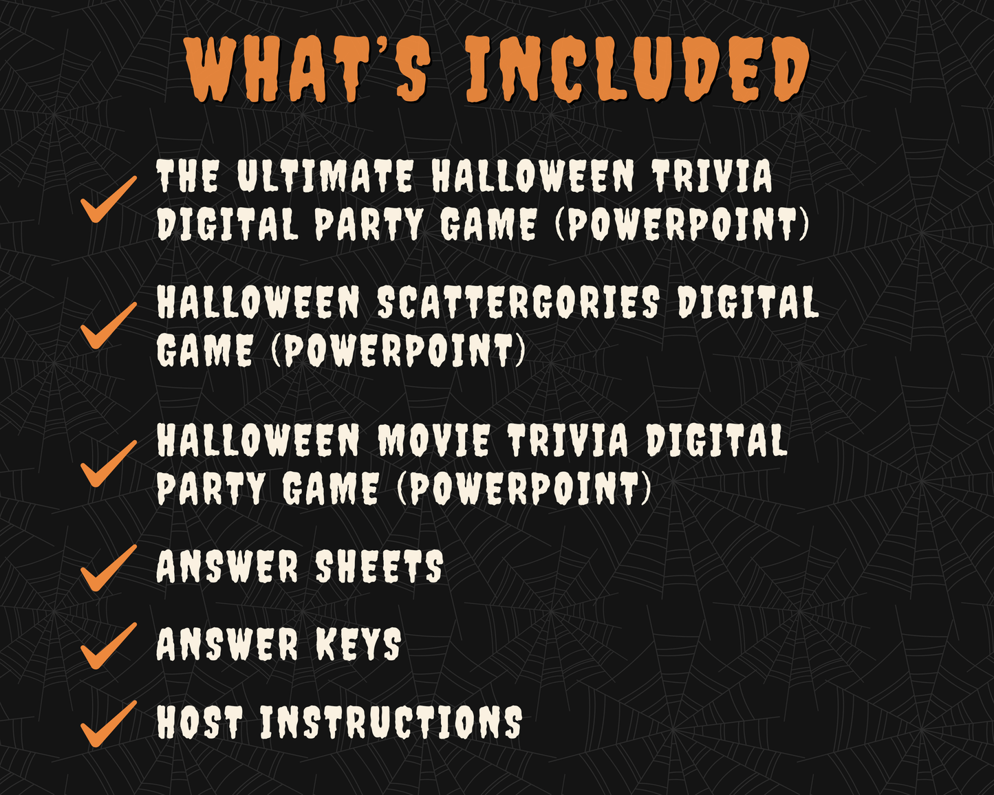 Halloween Party Game Bundle