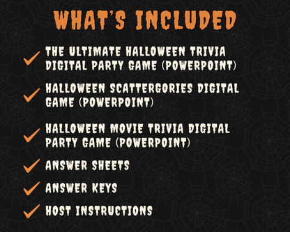 Halloween Party Game Bundle