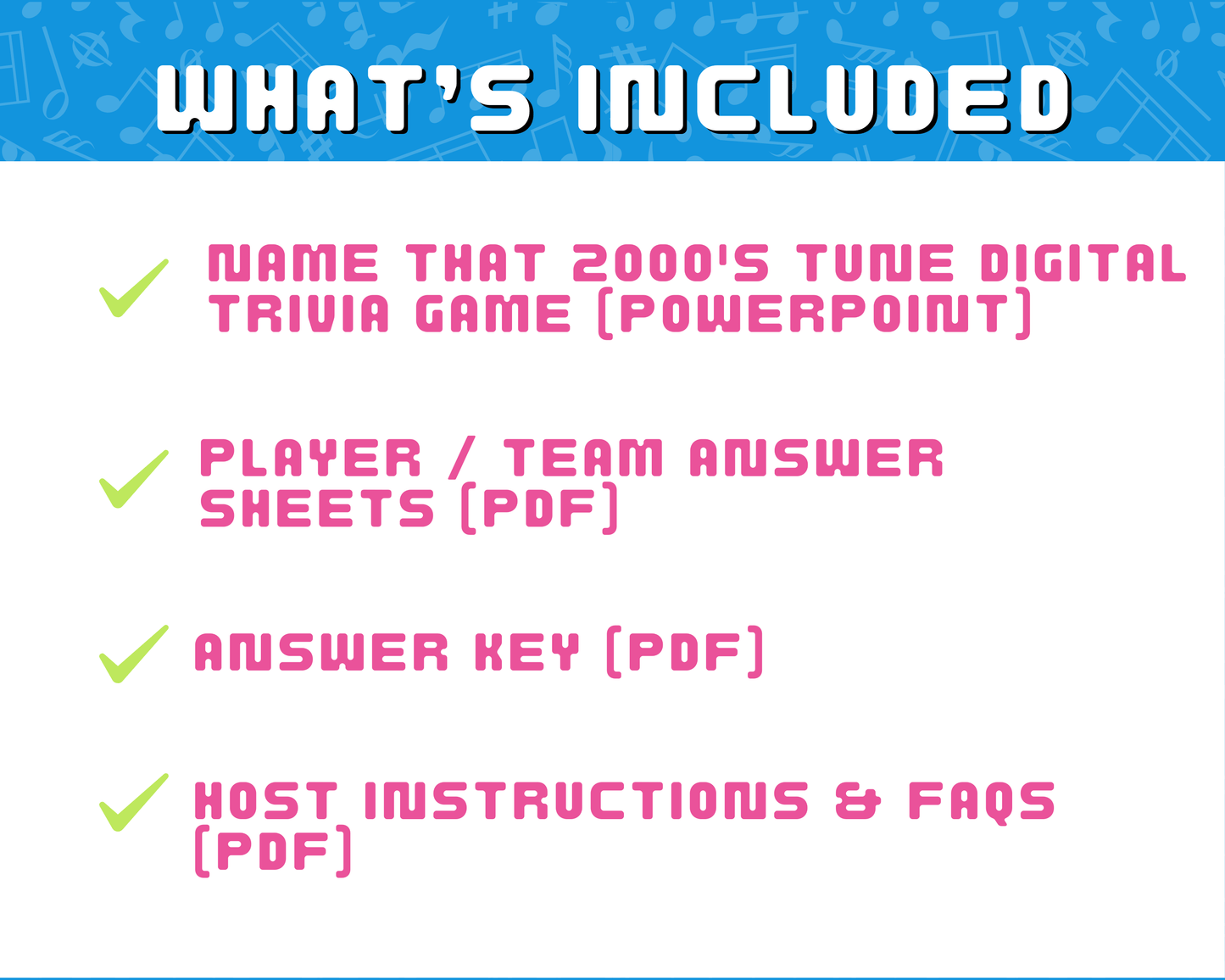 Name That 2000's Tune Digital Game