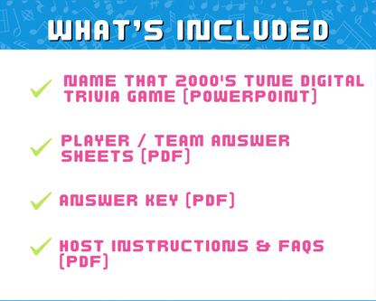 Name That 2000's Tune Digital Game