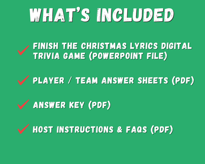 Finish the Christmas Lyrics Digital Game
