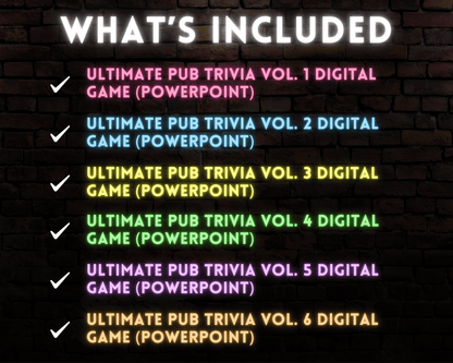 Pub Trivia Digital Game Bundle (Volumes 1-6)