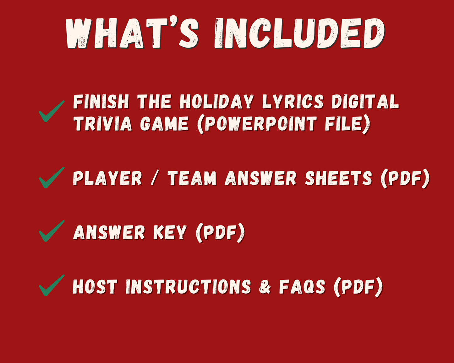 Finish the Holiday Lyrics Digital Game
